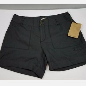 Ruff Hewn Womens 6 Black Pocketed Zip Shorts